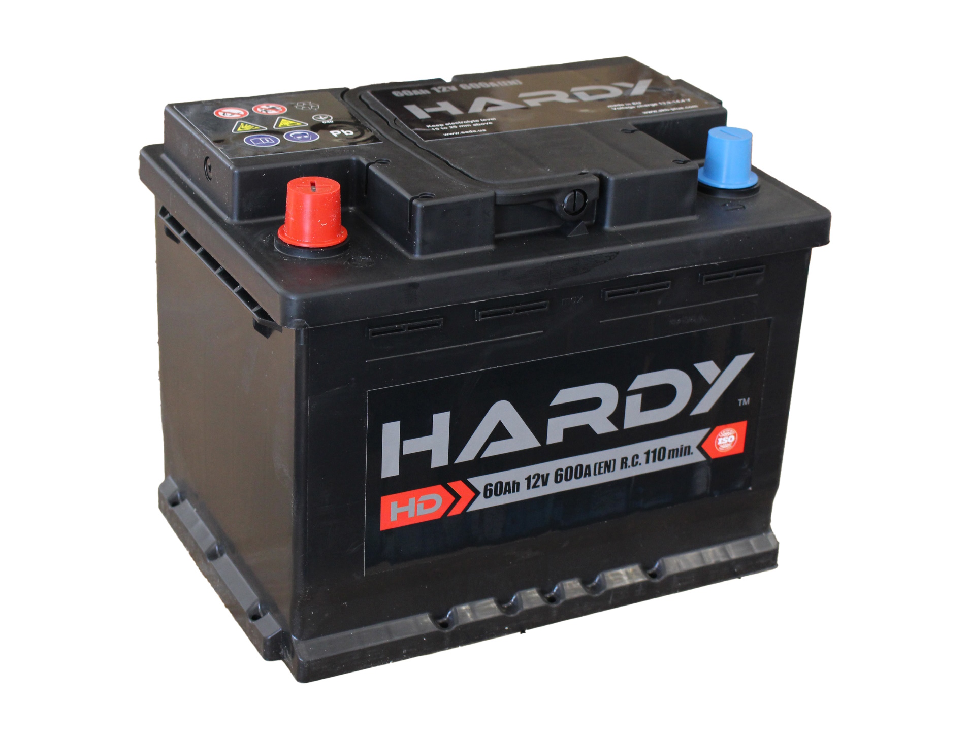 Батарея акумуляторна свинцева стартерна 6СТ-60Аз (1) HARDY